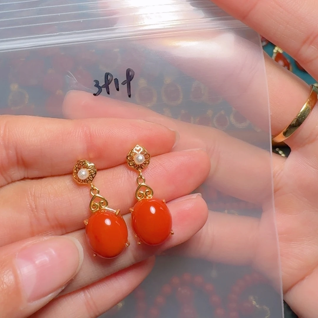 南红玛瑙南红银S925镶嵌