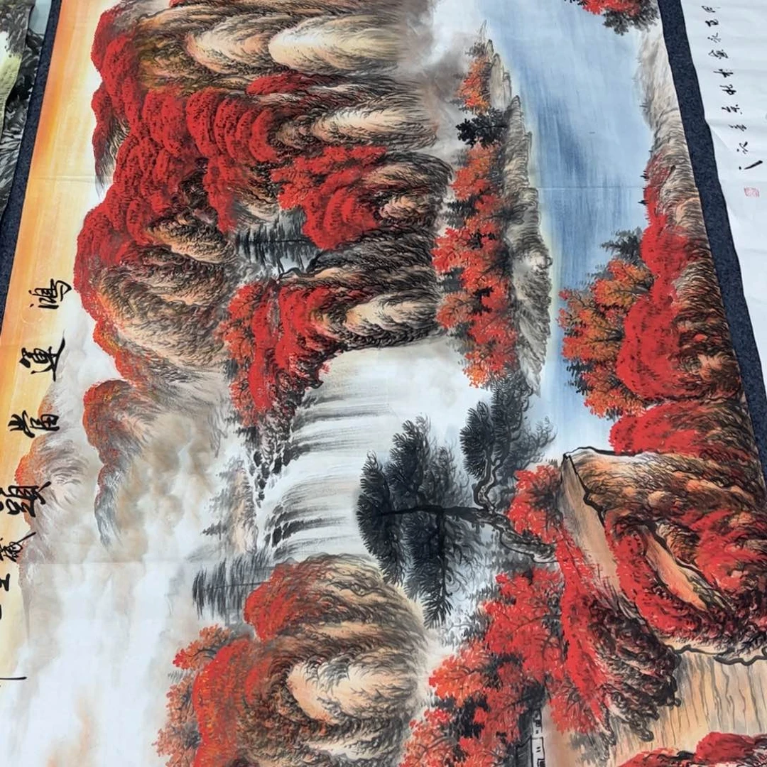 国画国画作品老师手绘