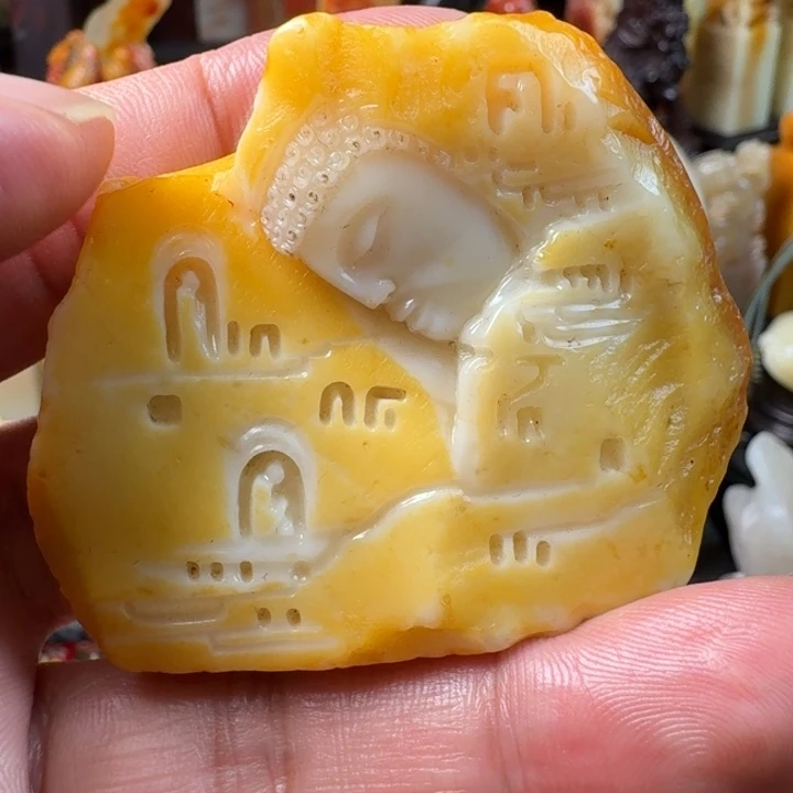 醉***震寿山石金包银鲎箕