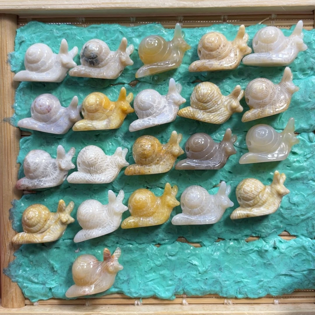 硅化玉未镶嵌颈饰蜗牛30米1个