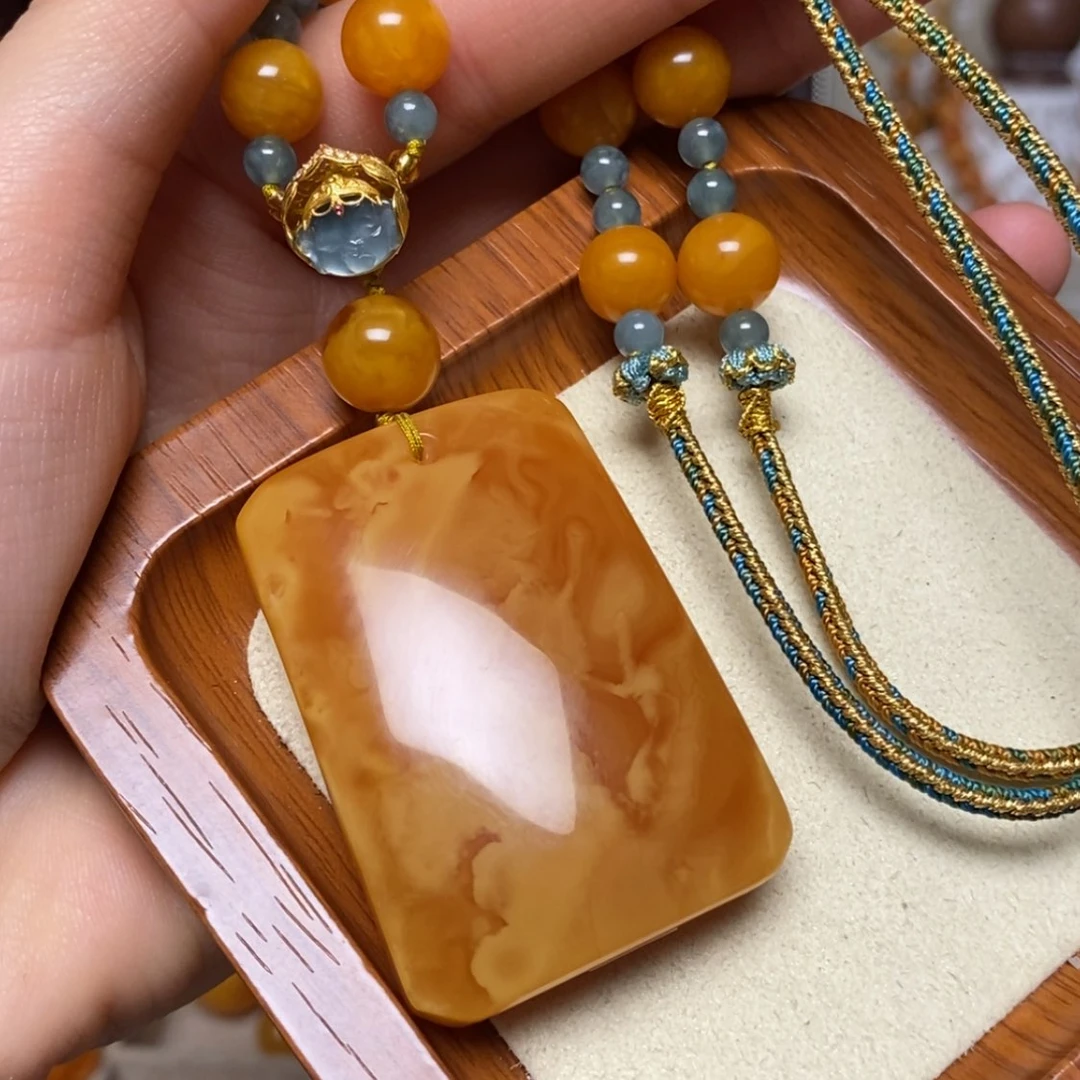 【闪购商品】蜜蜡颈饰未镶嵌项链