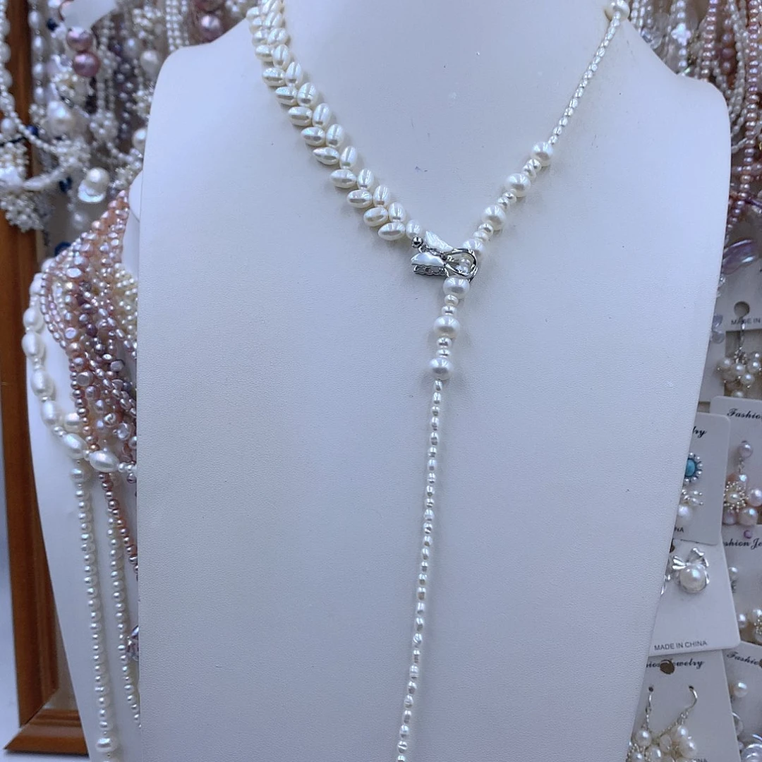 银S925镶嵌项链耳饰淡水珍珠