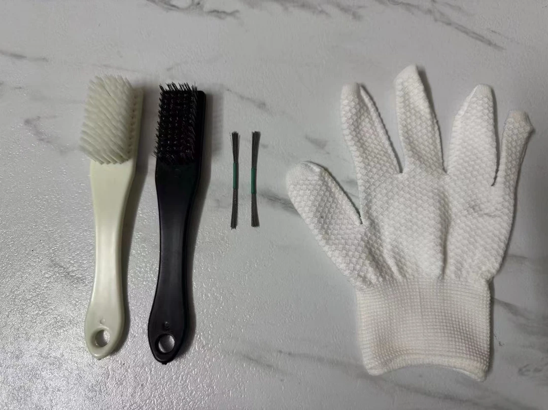 文玩核桃黑白配打底四件套