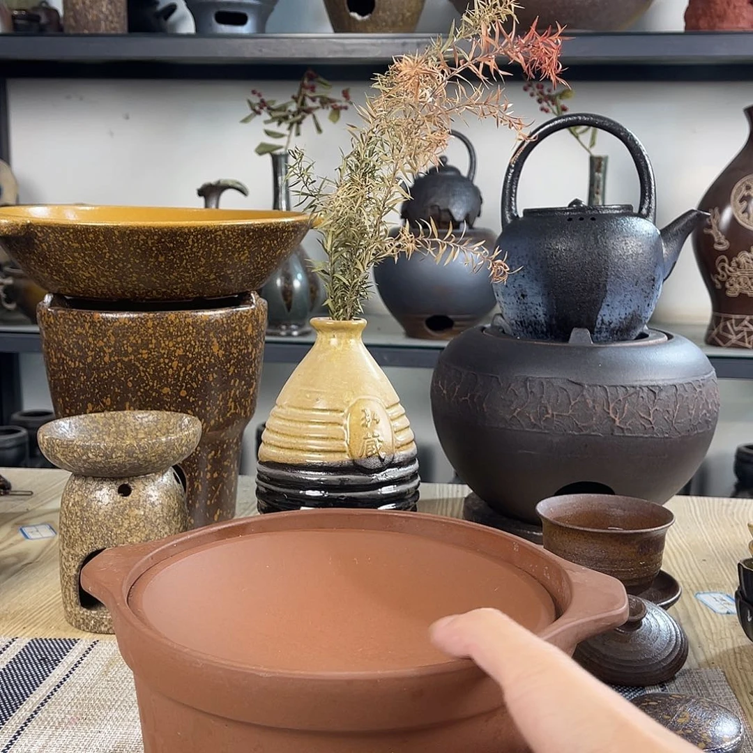 紫砂粗陶实用砂锅