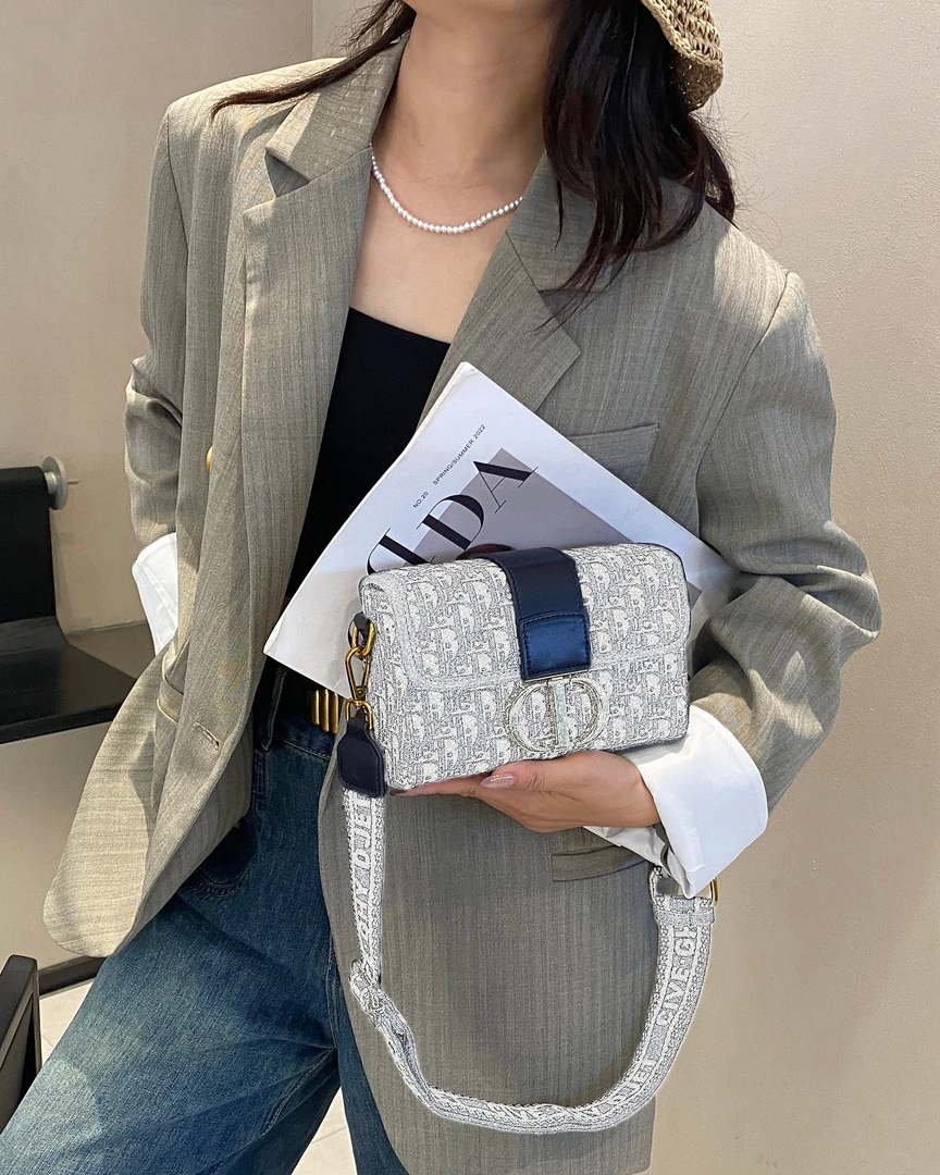 时尚简约气质手提包百搭女士CD007蓝色