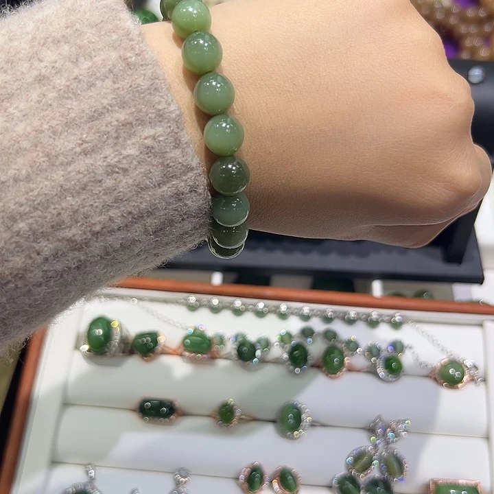 和田玉（碧玉）未镶嵌手串