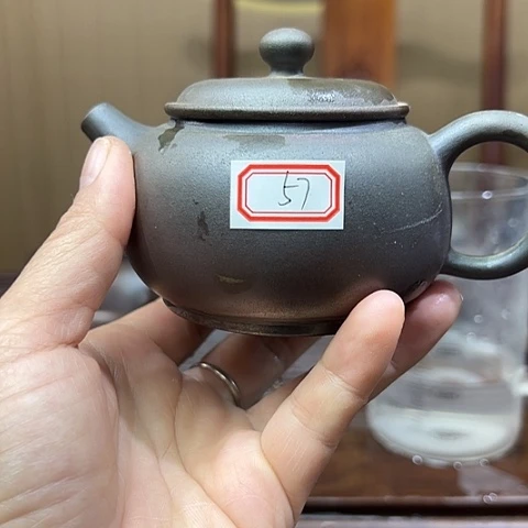 戬谷龙窑坭兴陶柴烧茶壶57