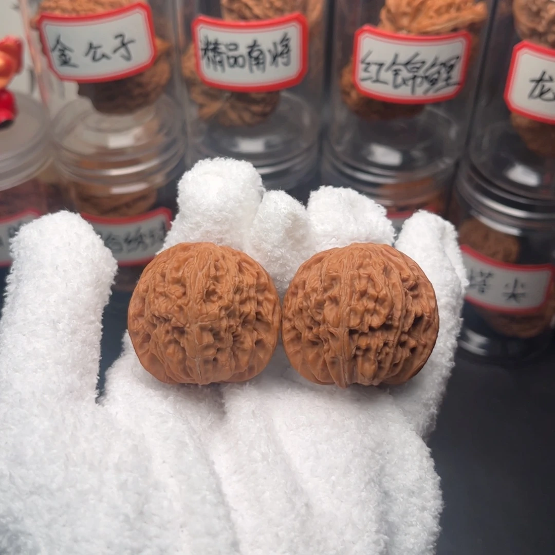 文玩核桃把件39山地磨全品