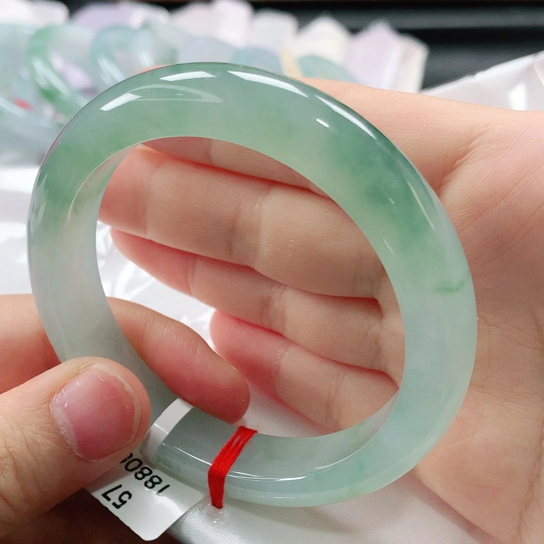 翡翠未镶嵌手镯缅甸天然翡翠手镯