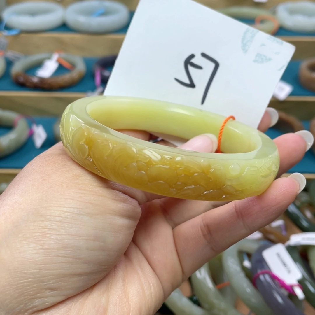未镶嵌手镯和田玉圈口63