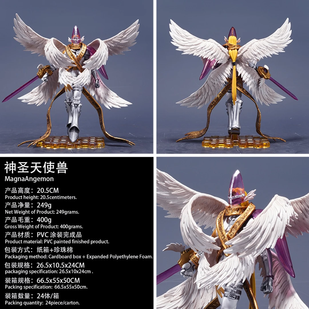 数码宝贝GK 神圣天使兽 天使兽进化体 雕像周边动漫手办模型摆件