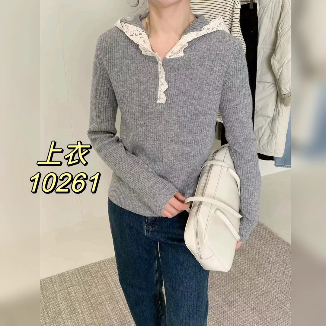 10261（部分无水洗唛，介意慎拍） SANFAN新款针织衫