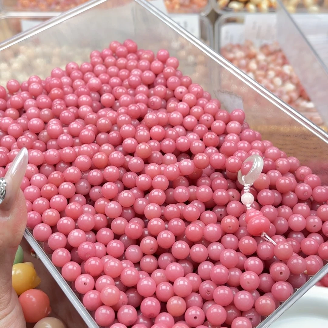 白玉菩提吊坠q8.75mm110颗。迷你小粉猪