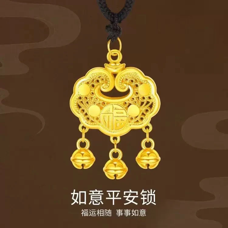 合金项链 如意平安锁项链合金项链合金项链