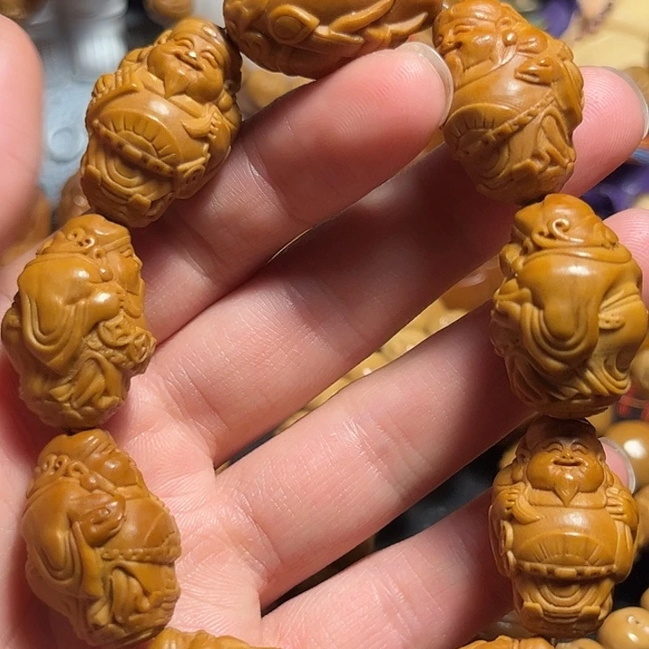 橄榄核手串/手链站立财神