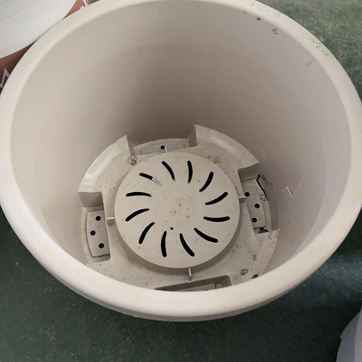 球根盆4号灰白无托5个