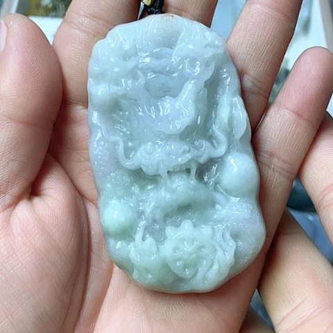 翡翠颈饰未镶嵌天然缅甸翡翠a货