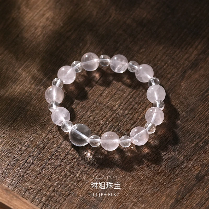 【琳姐甄选】天然白水晶手串设计款女款手链时尚轻奢首饰珠宝送女友