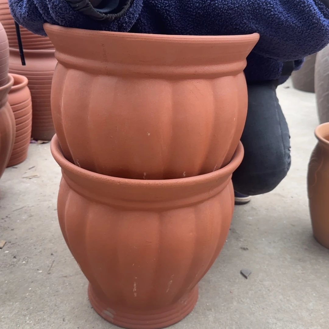 紫砂花盆口30高30宜兴紫砂