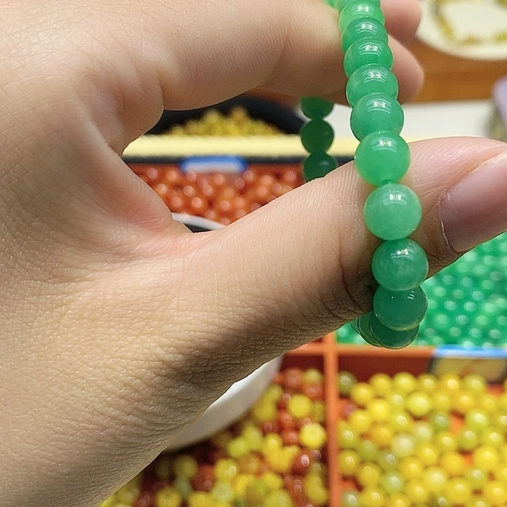 翡翠散珠八*冰绿卡7珠子