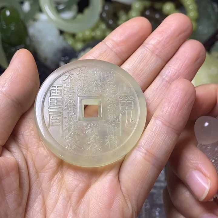 岫玉天然岫玉挂件未镶嵌h*