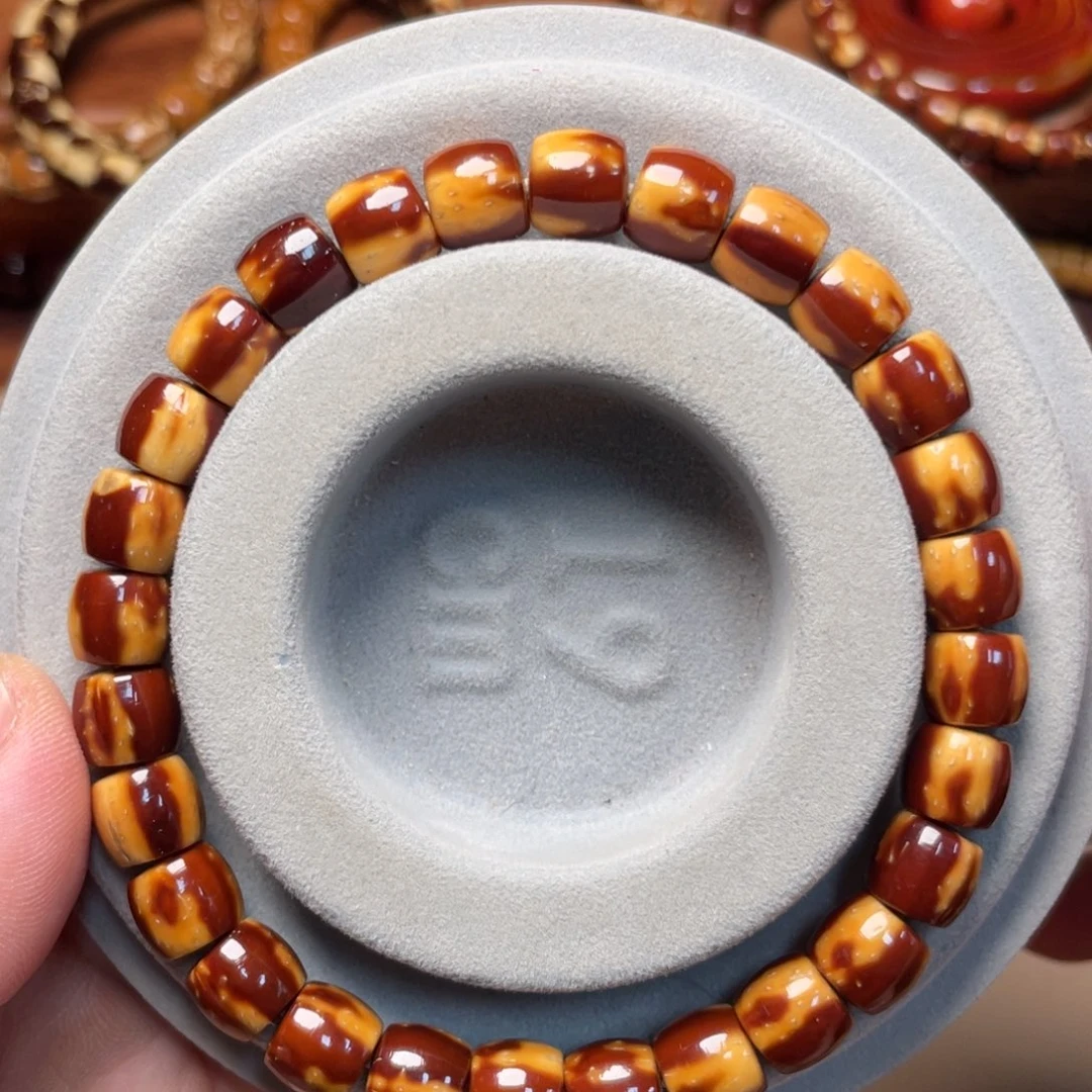 紫金鼠吊坠实心紫金鼠手串直切红皮