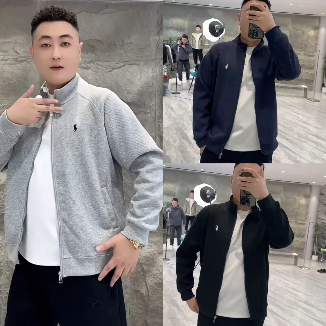 网红爆款潮流男装秋季新品运动开衫韩版简约气质潮流休闲卫衣外套