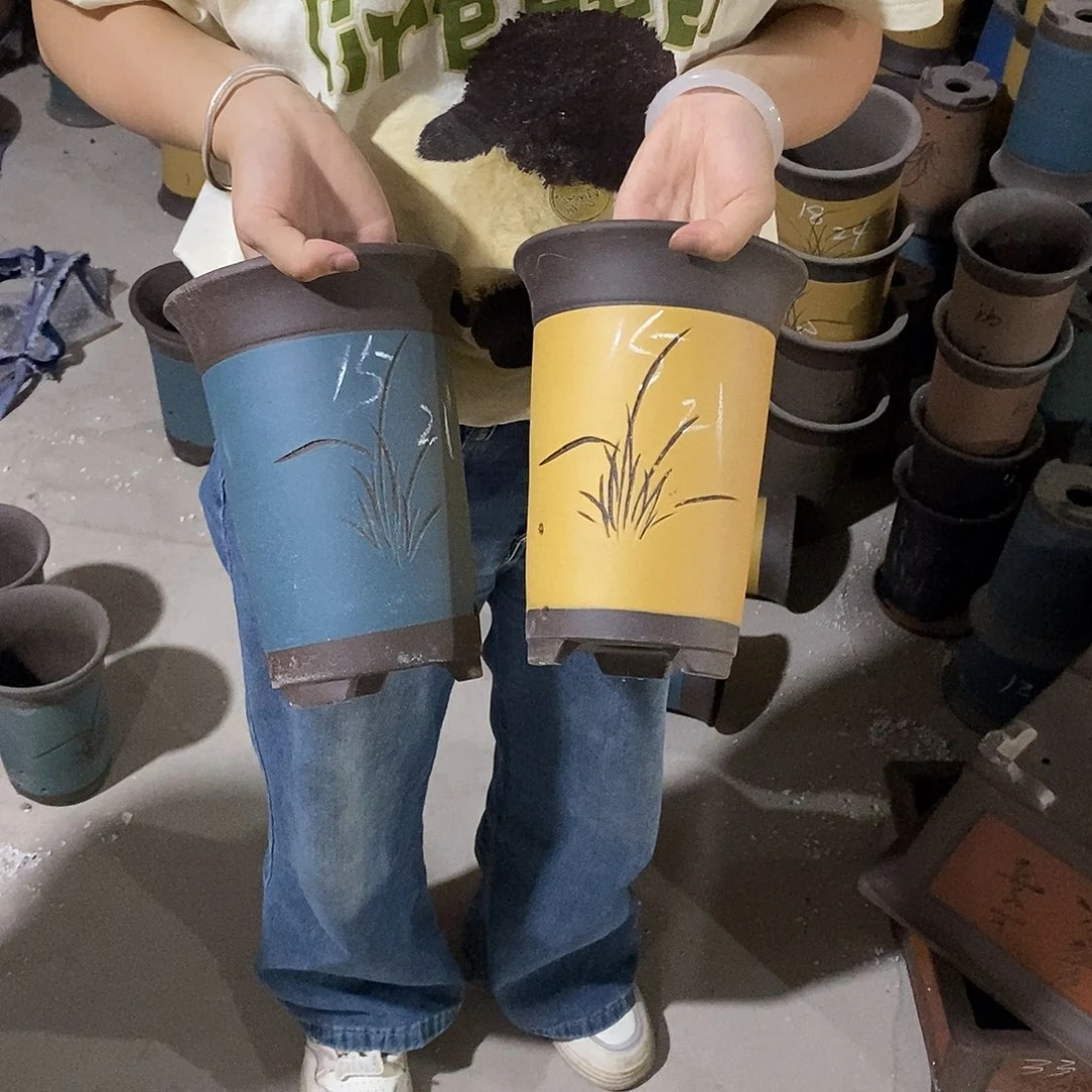 紫砂花盆紫砂花盆