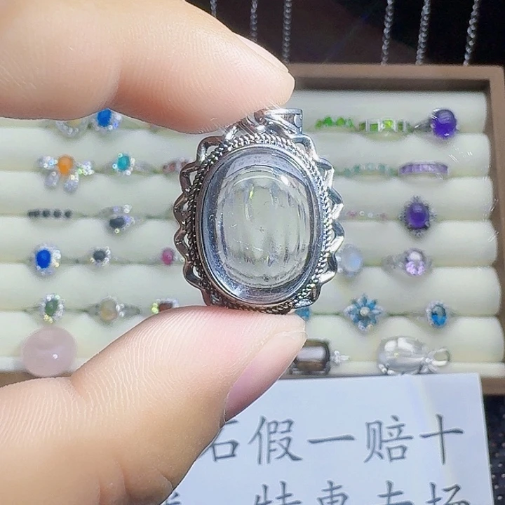 水晶银S925镶嵌颈饰