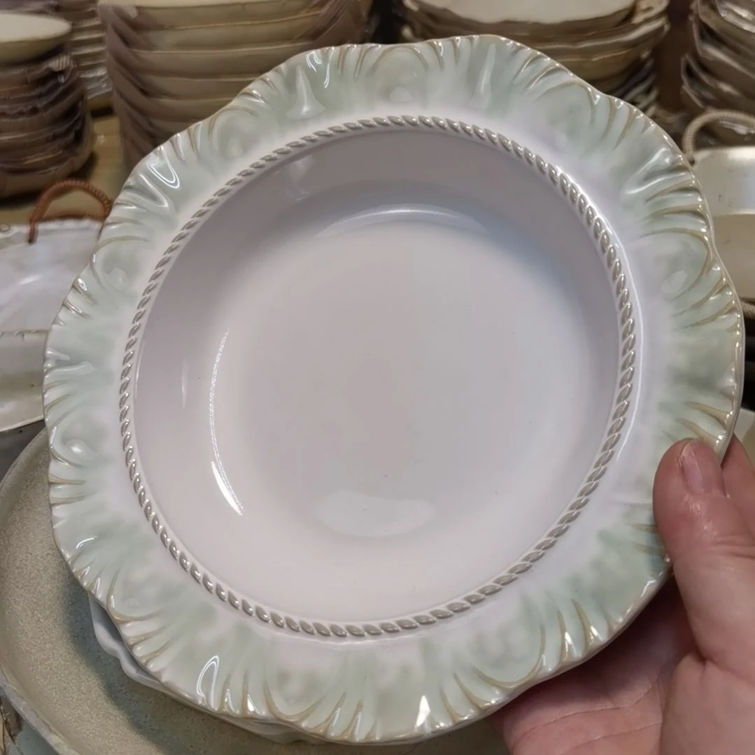 瓷片微瑕白菜深一个