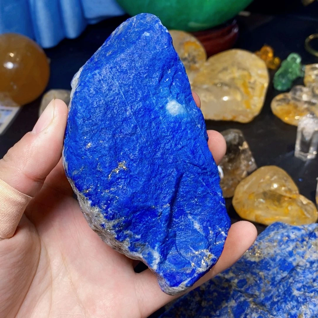 青金石天然青金石原矿未镶嵌青*瓷