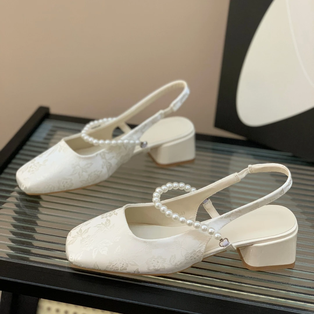【香港轻奢Sakurano&樱央】小香风珍珠玛丽珍鞋女2025夏季新款仙
