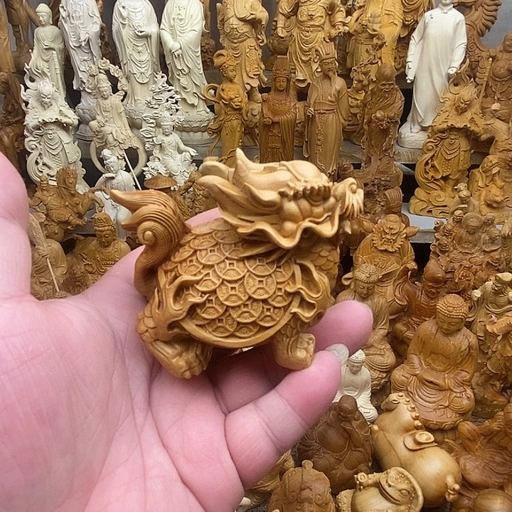 柏木（崖柏）金钱龙龟