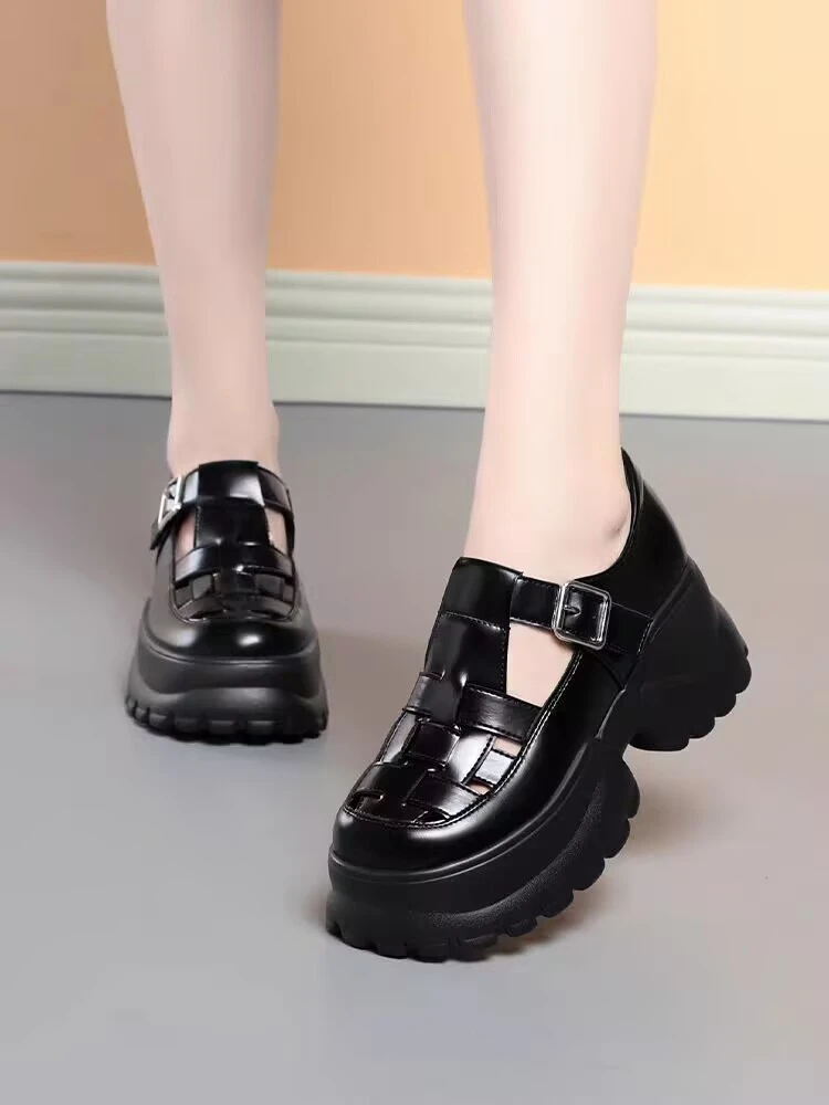 1-2新款乐福鞋时尚百搭皮鞋舒适软底女单鞋英伦风玛丽