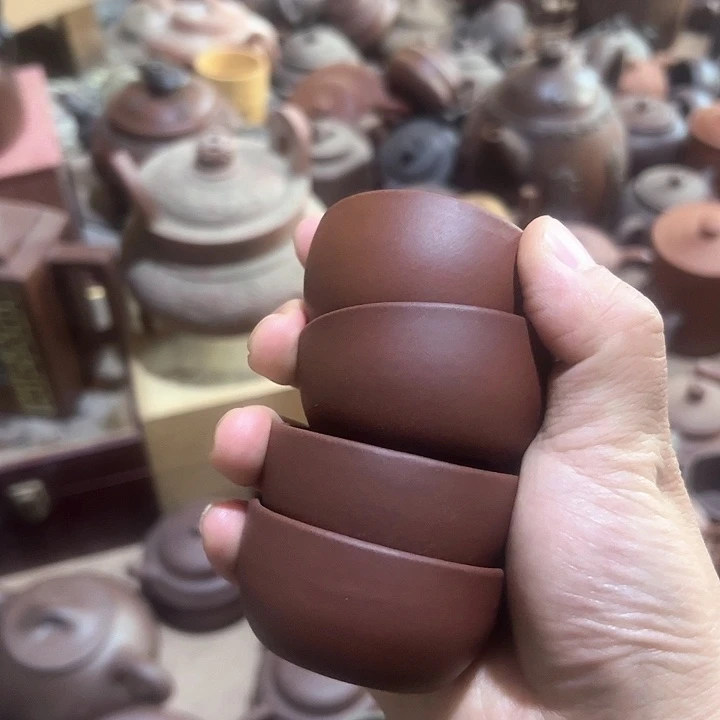 紫砂茶壶原矿紫砂杯