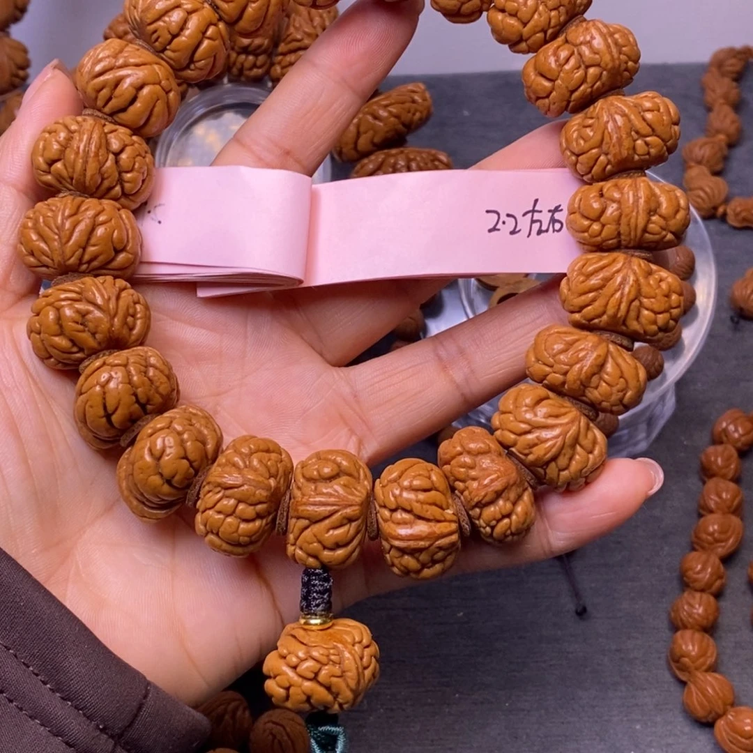 秦岭龙纹桃核21颗