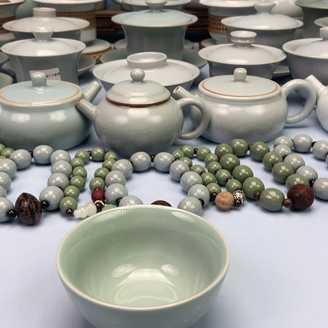 杯翠绿釉鸡缸杯原矿原釉原产地