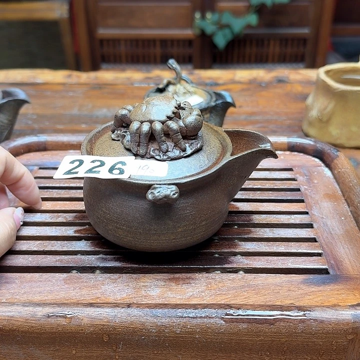 纯手工制作粗陶茶具