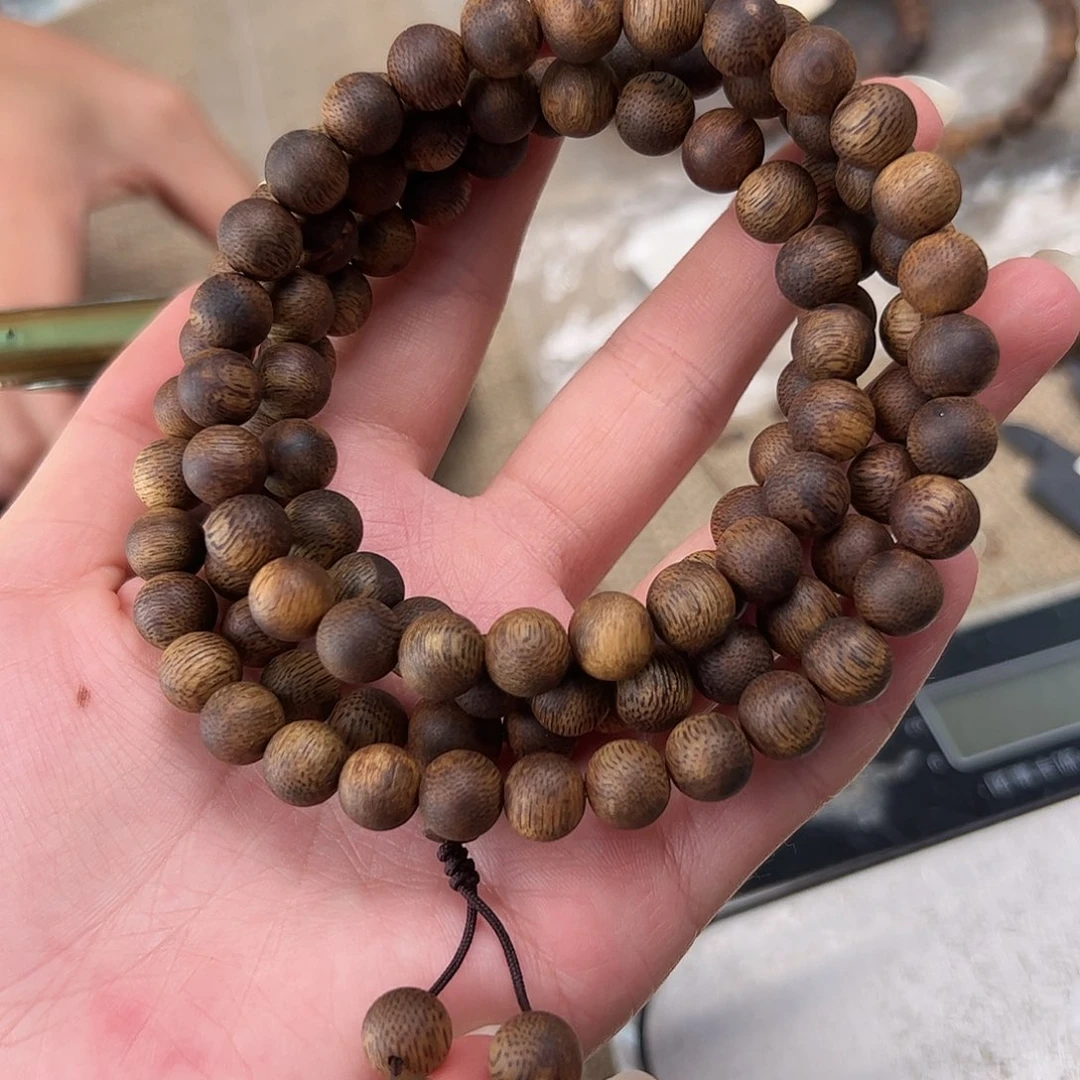 手串沉香A013奇楠沉香沉浮08圆珠33g多圈多样性发一