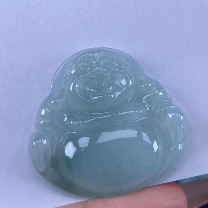 颈饰未镶嵌翡翠佛公吊坠