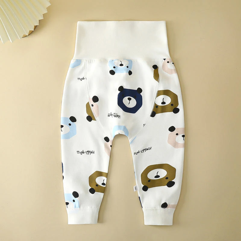 宝宝卡通大PP裤高腰护肚裤春秋男女童纯棉秋裤儿童婴儿屁屁裤