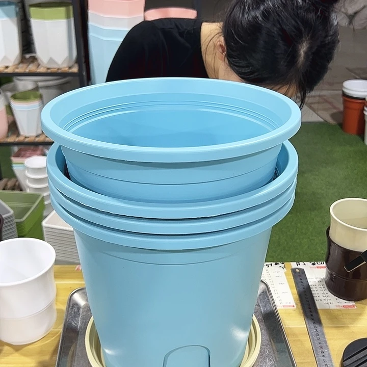 圆形控根口29.5高27.5蓝色4个带托