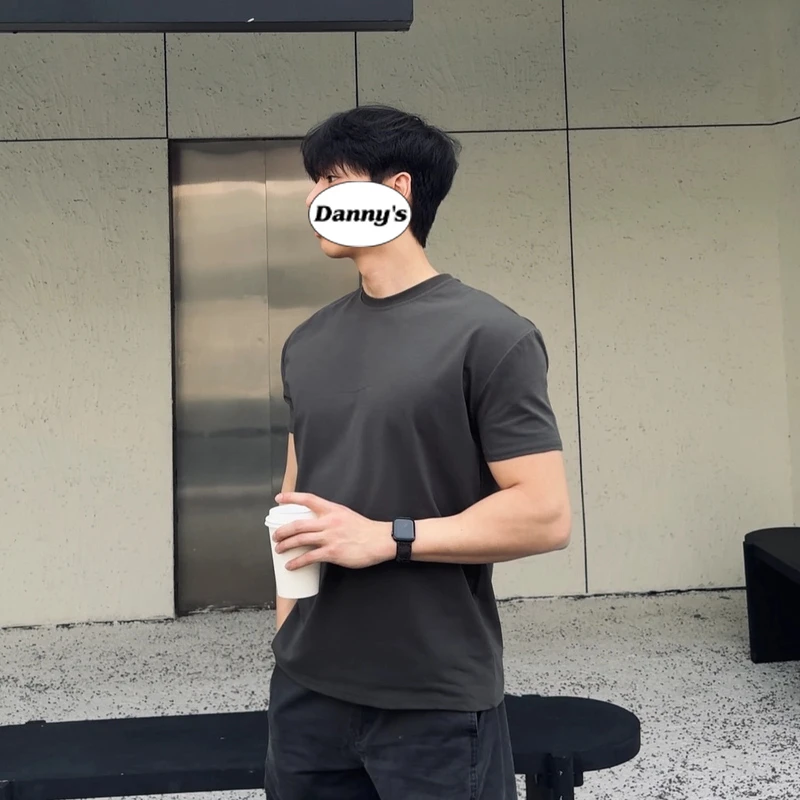 春夏显型版纯色32支重磅索罗娜运动休闲圆领T恤Sorona