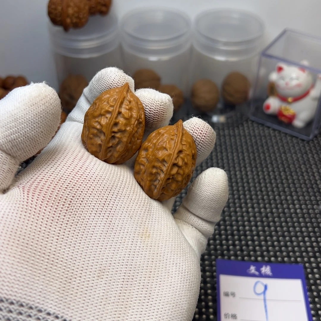 把件文玩核桃9号黄金叶