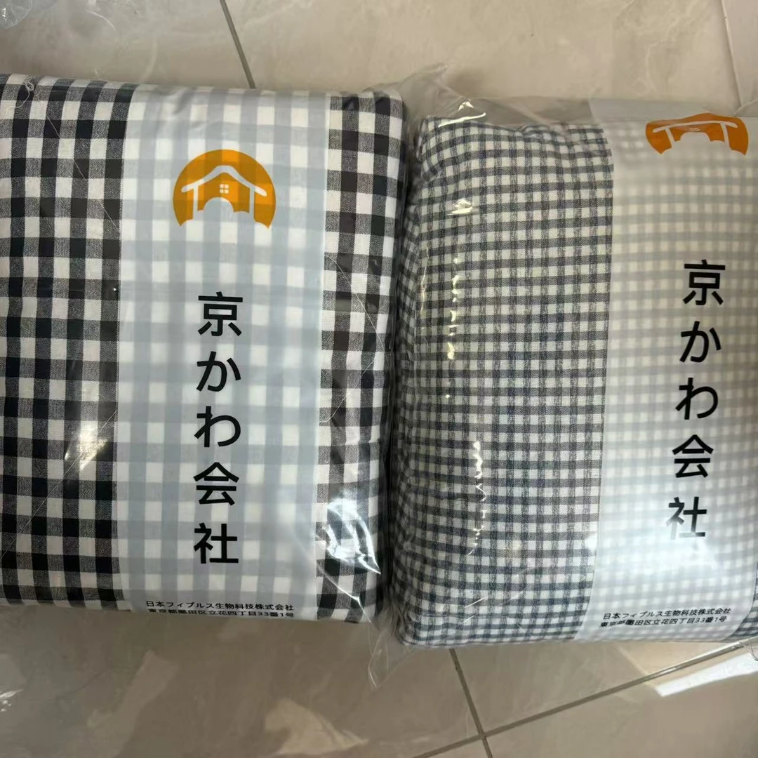 【京かわ会社】水洗棉单人夏被150*200cm格纹 不挑花色