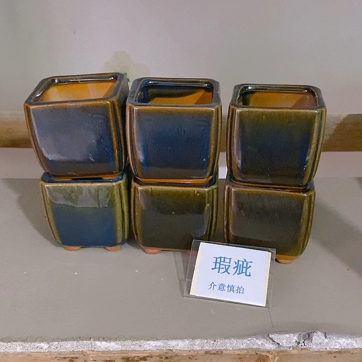 紫砂花盆刘****发多肉绿植瑕疵盆有孔