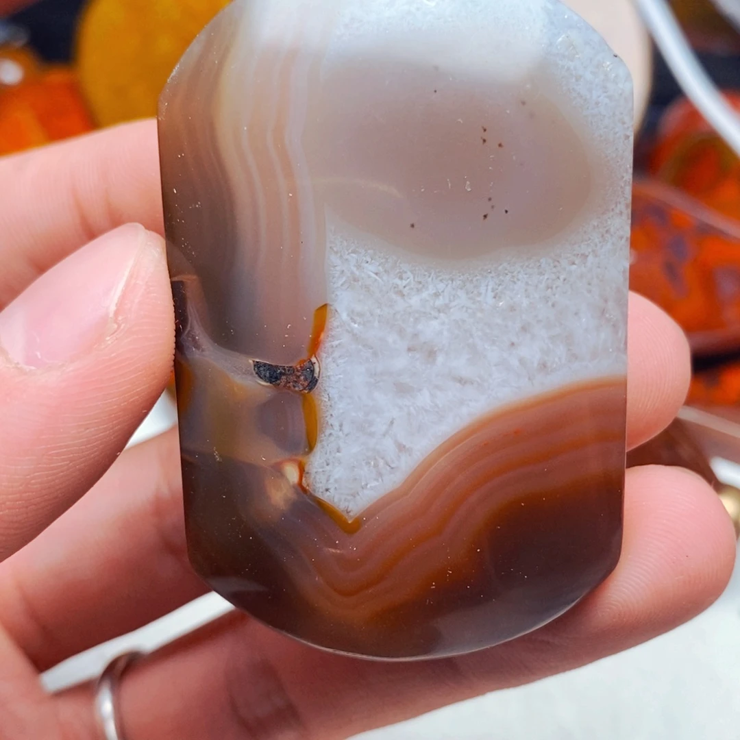 鼓***情未镶嵌颈饰玛瑙/玉髓