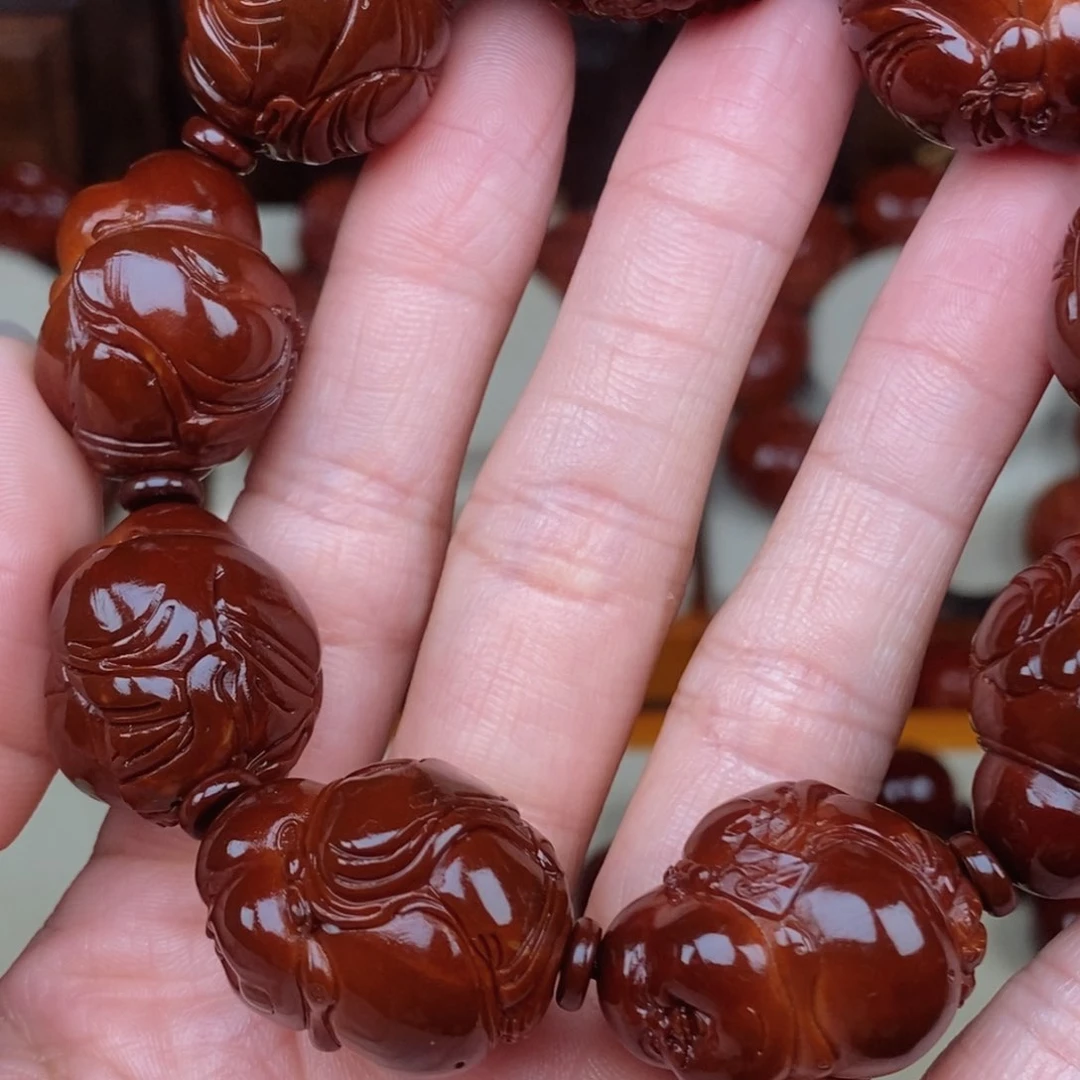 橄榄核吊坠整*好弥勒，