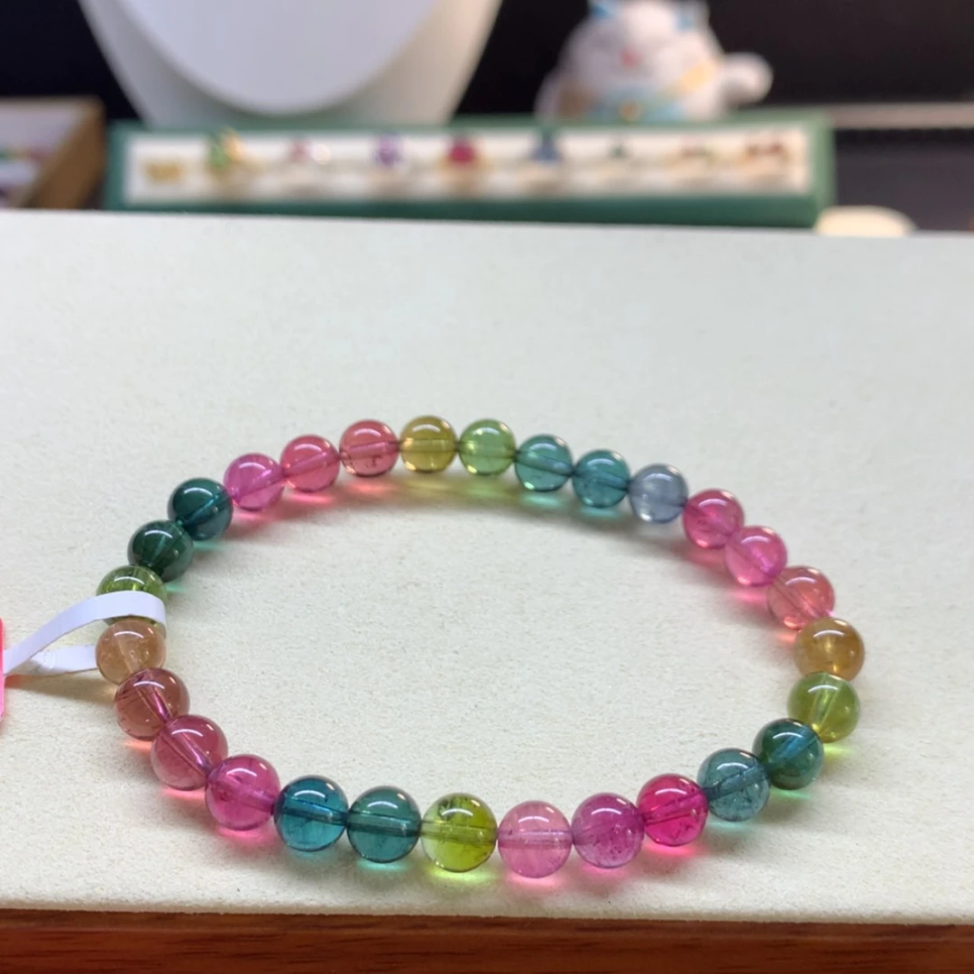 【闪购商品】碧玺手串未镶嵌彩虹6.6mm