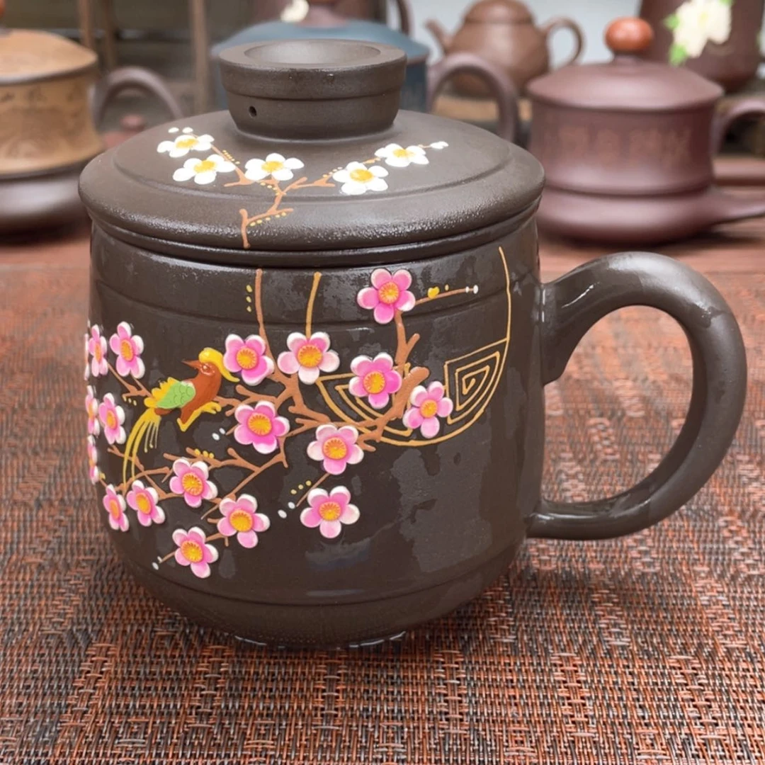 【闪购商品】紫砂茶杯宜兴原矿紫砂盖杯微瑕